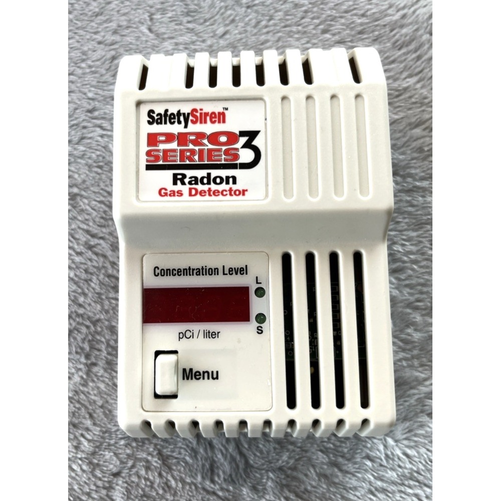 SAFETY SIREN PRO SERIES 3 RADON GAS DETECTOR HS71512